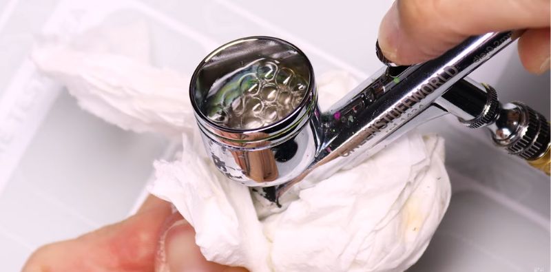 pulverizar tapando la punta